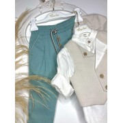 Βαπτιστικό Κοστούμι Vintage Soul TS25003 11 SV Βαπτιστικό Κοστούμι Vintage Soul TS25003 11 SV
