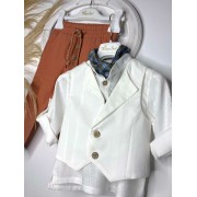 Βαπτιστικό Κοστούμι Vintage Soul TS25006 10 SV Βαπτιστικό Κοστούμι Vintage Soul TS25006 10 SV