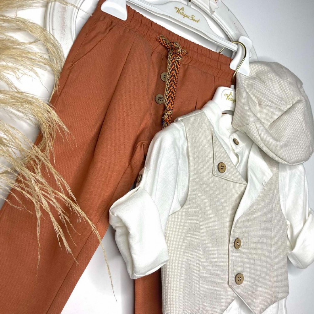 Βαπτιστικό Κοστούμι Vintage Soul TS25006 11 SV Βαπτιστικό Κοστούμι Vintage Soul TS25006 11 SV