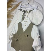 Βαπτιστικό Κοστούμι Vintage Soul TS25007 11 SV Βαπτιστικό Κοστούμι Vintage Soul TS25007 11 SV