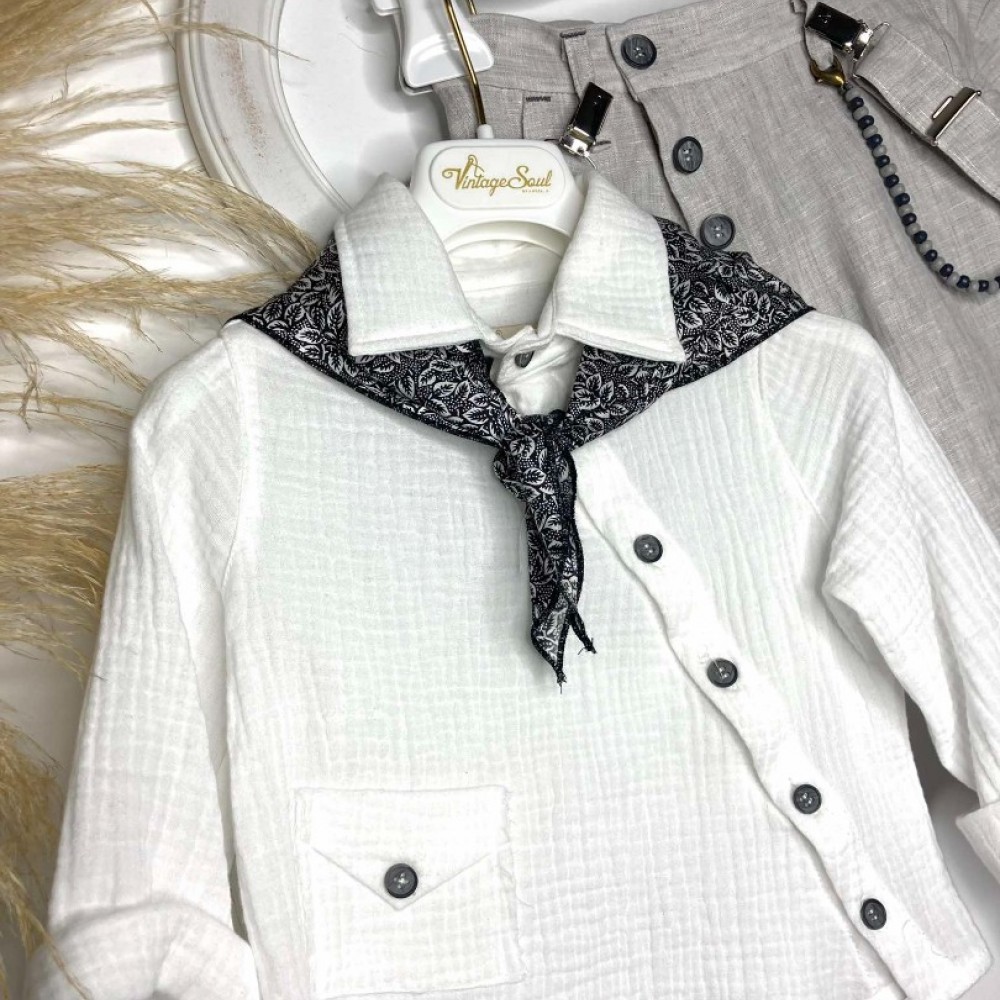 Βαπτιστικό Κοστούμι Vintage Soul TS25011