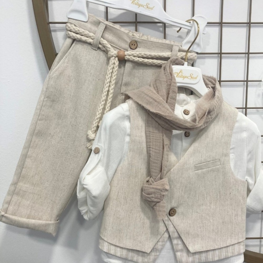 Βαπτιστικό Κοστούμι Vintage Soul TS00526