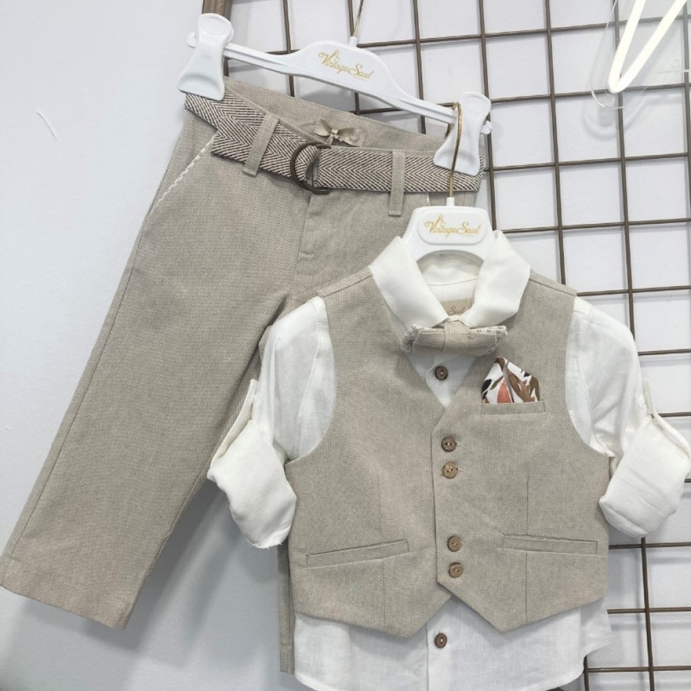 Βαπτιστικό Κοστούμι Vintage Soul TS00826