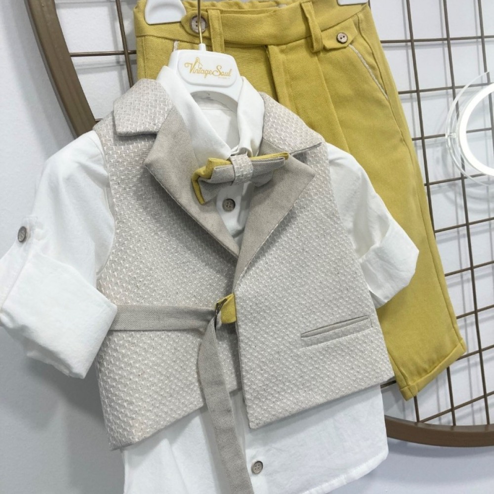 Βαπτιστικό Κοστούμι Vintage Soul TS00926