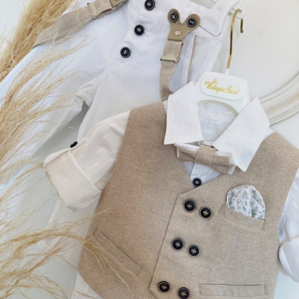 Βαπτιστικό Κοστούμι Vintage Soul TS23100