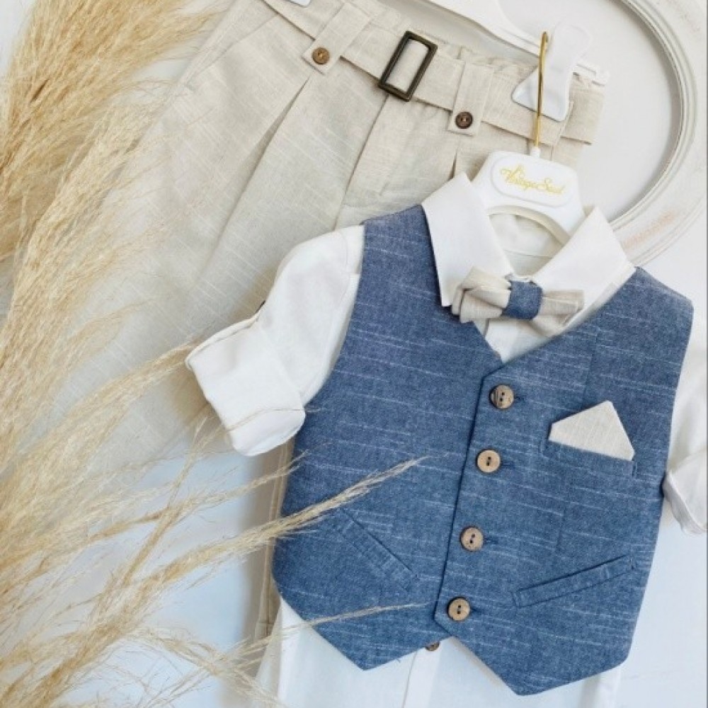 Βαπτιστικό Κοστούμι Vintage Soul TS23200