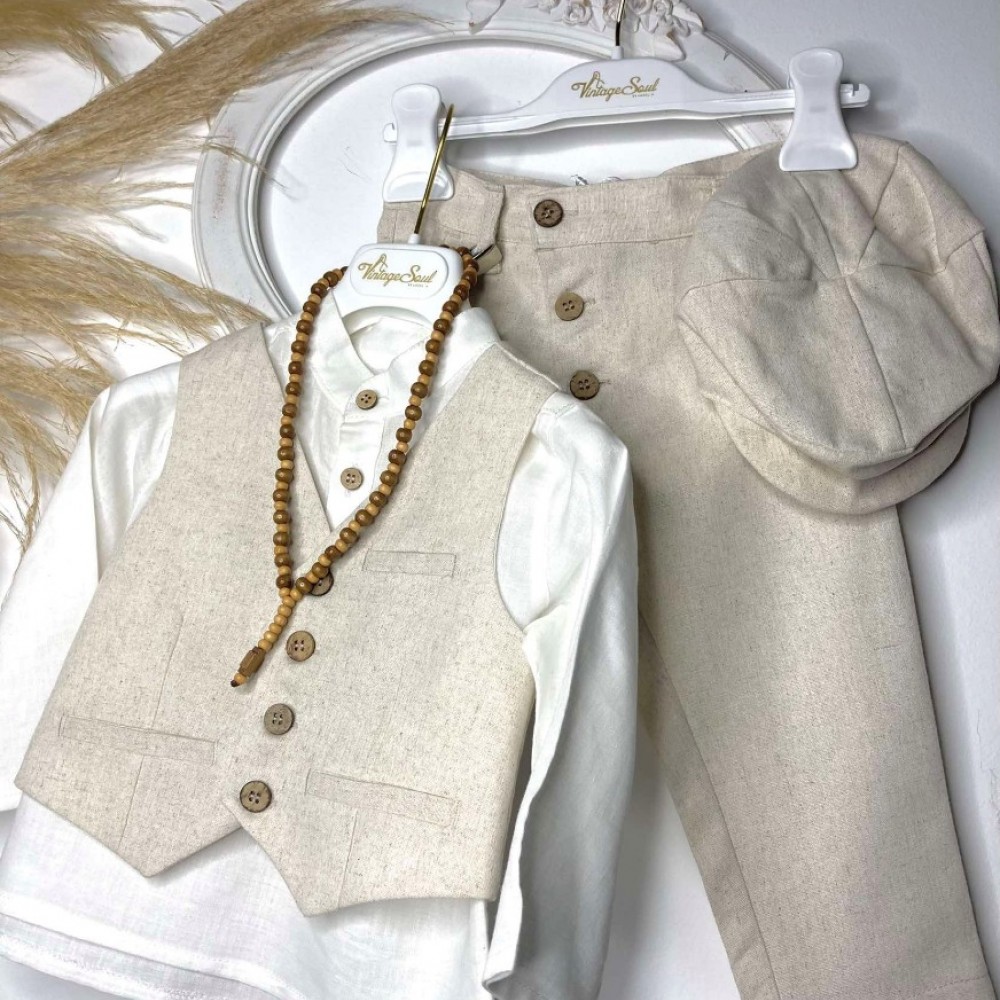 Βαπτιστικό Κοστούμι Vintage Soul TS24002SV