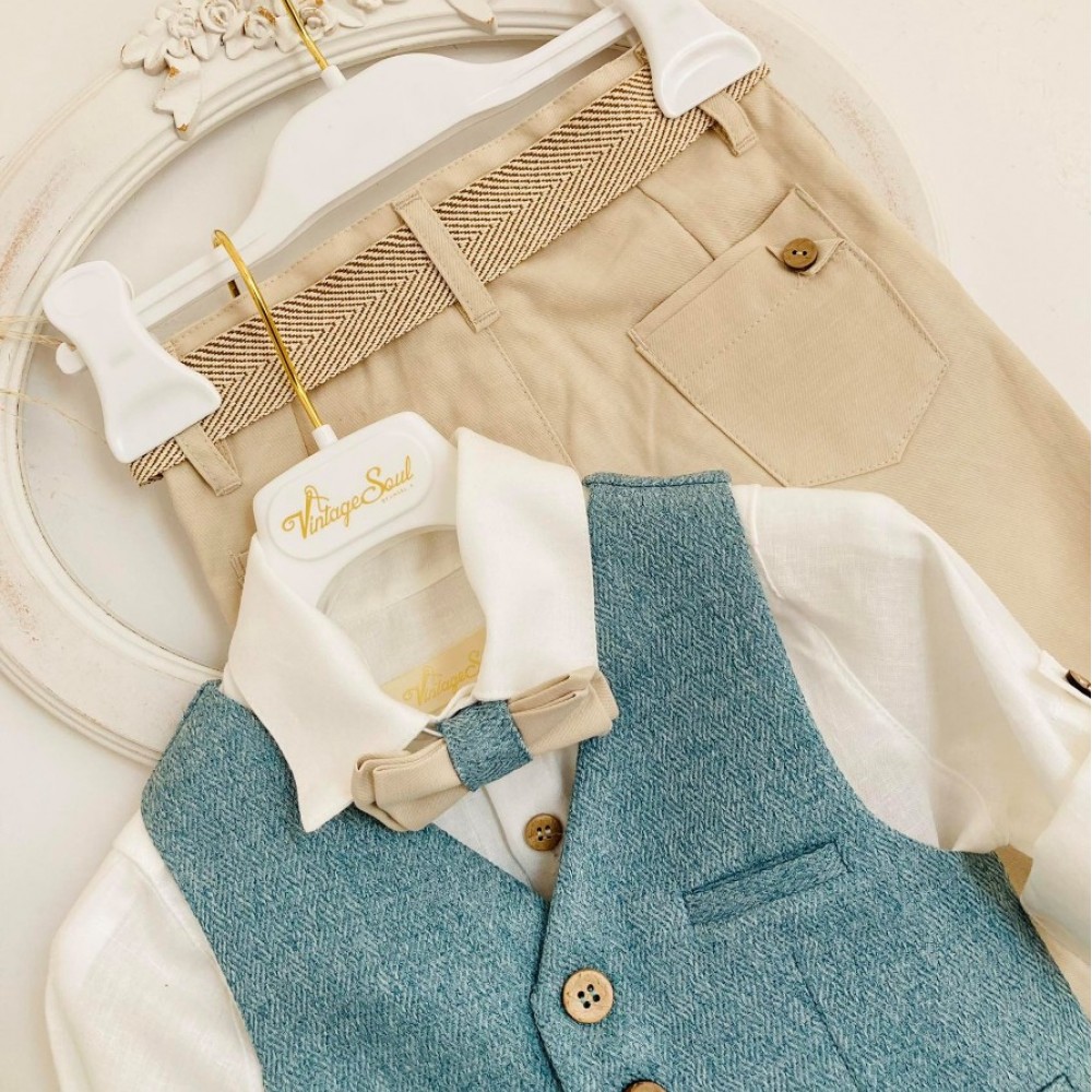 Βαπτιστικό Κοστούμι Vintage Soul TS24007