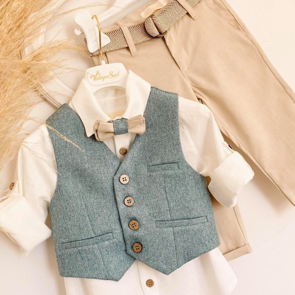 Βαπτιστικό Κοστούμι Vintage Soul TS24007