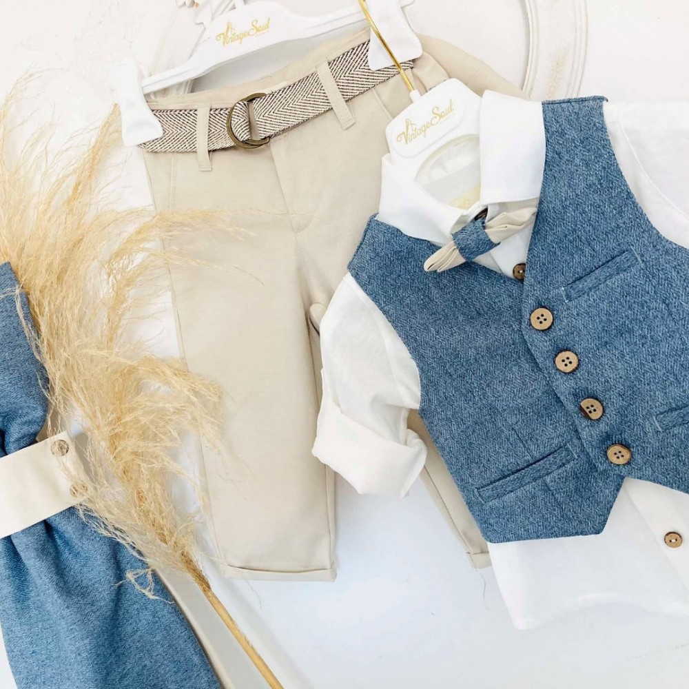 Βαπτιστικό Κοστούμι Vintage Soul TS24008