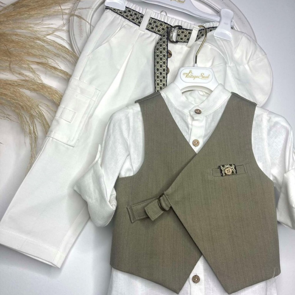 Βαπτιστικό Κοστούμι Vintage Soul TS25007