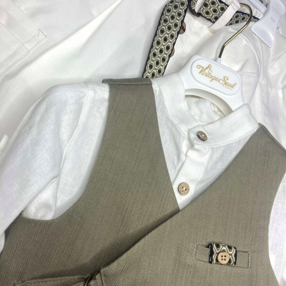 Βαπτιστικό Κοστούμι Vintage Soul TS25007