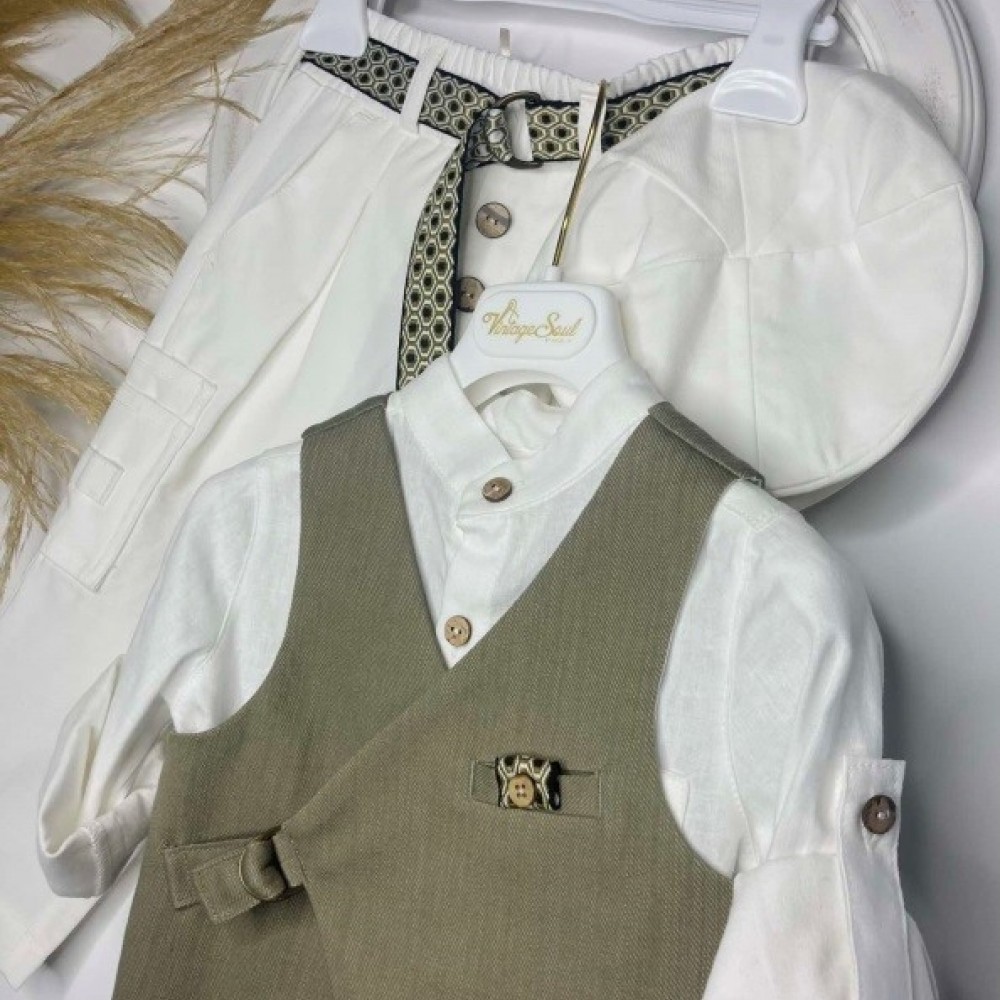 Βαπτιστικό Κοστούμι Vintage Soul TS25007