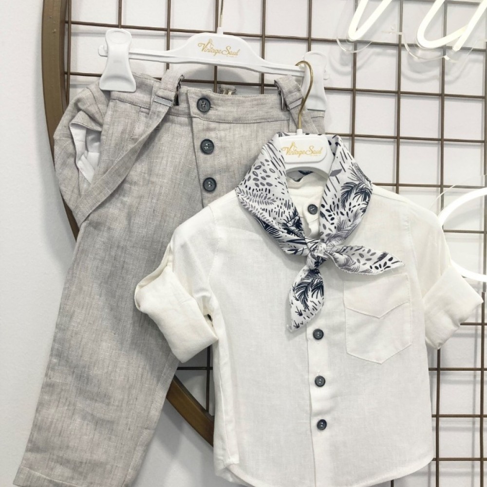 Βαπτιστικό Κοστούμι Vintage Soul TS25011