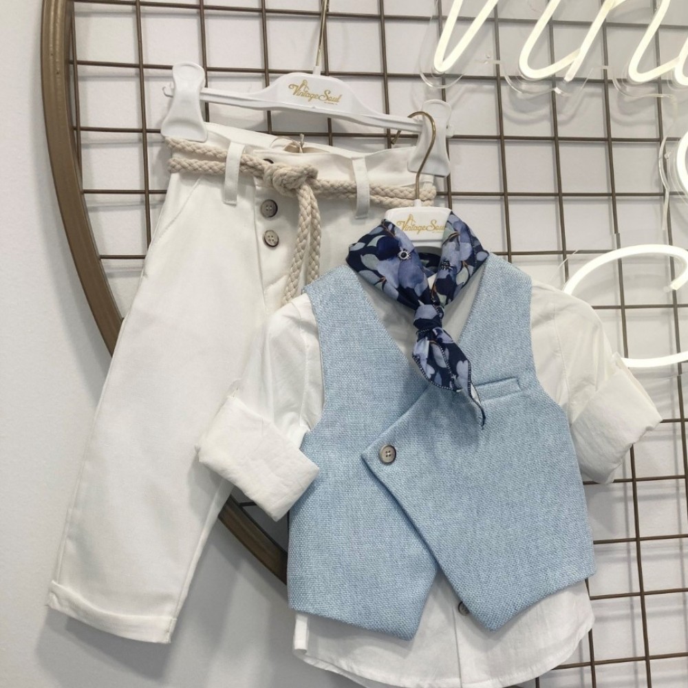 Βαπτιστικό Κοστούμι Vintage Soul TS26011