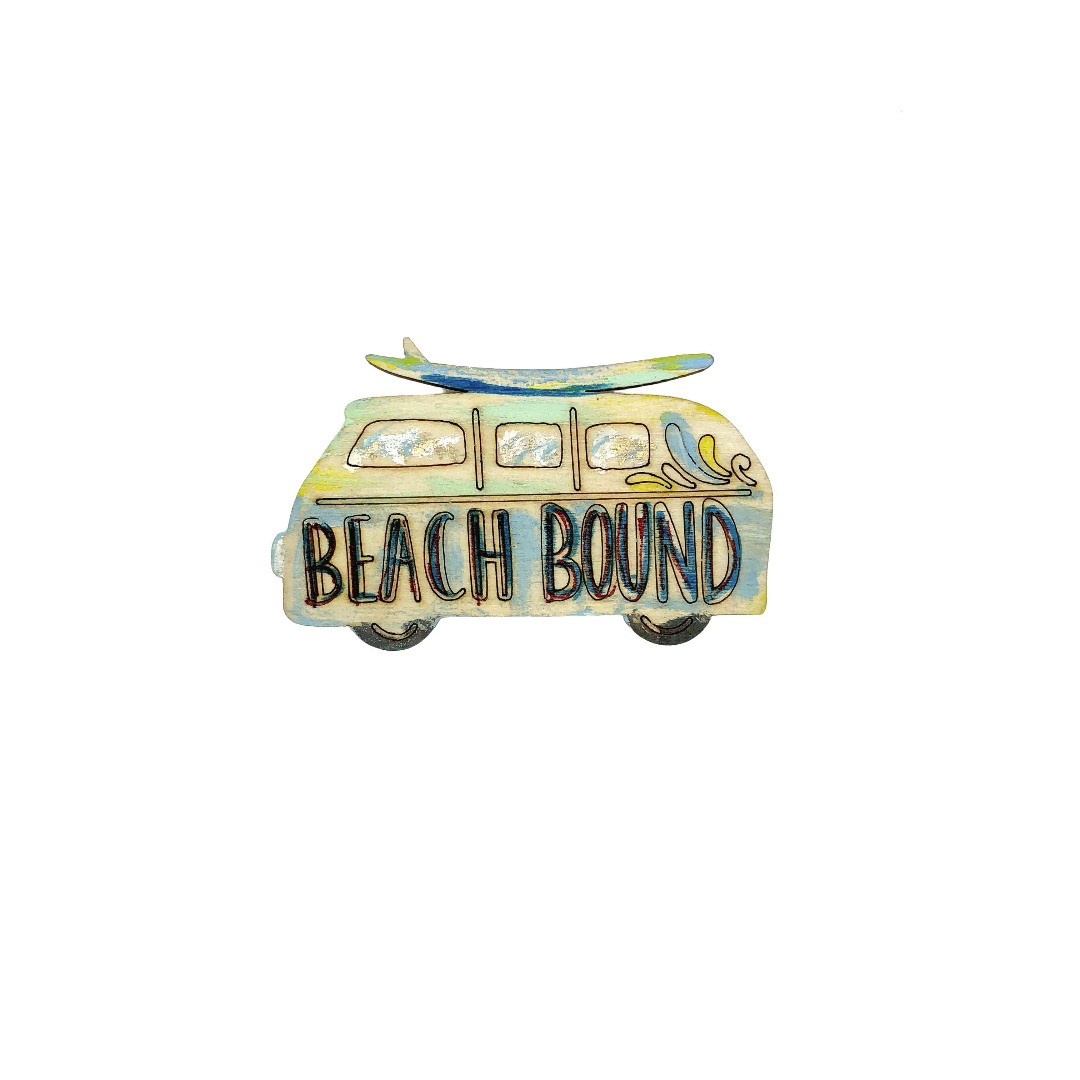 Μπομπονιέρα Βανάκι Beach Bound ξύλινο κρεμαστό