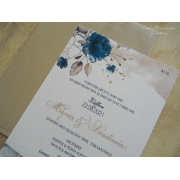 Προσκλητήριο γάμου Blue Vendela AAF8113