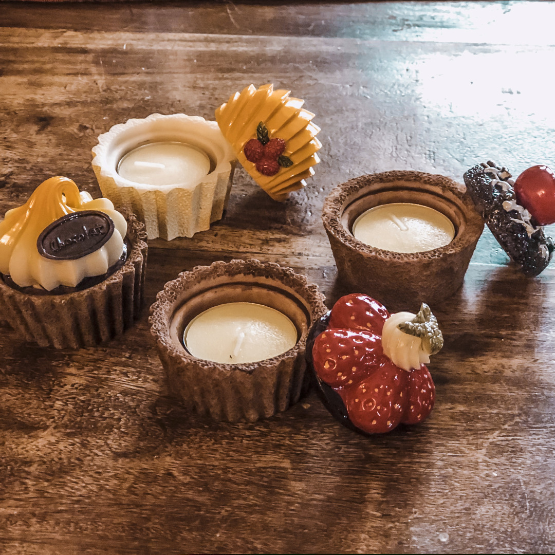 Cupcake κεραμικό για ρεσώ Πορτοκάλι