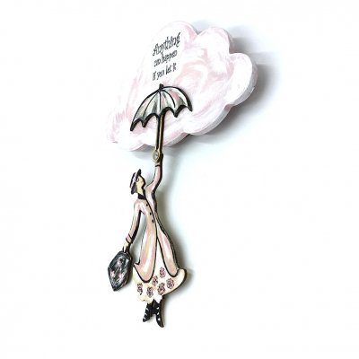 Χειροποίητο σύννεφο Mary Poppins με φωτάκια led