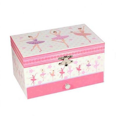 Μουσικό κουτί - Μπιζουτιέρα ballerina ροζ συρταράκι